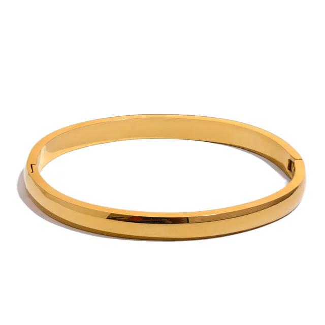 Gold Classic Smooth Bangle