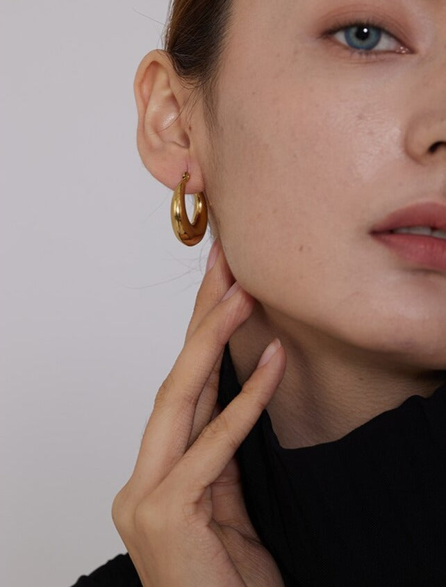 Layla Geometric Hoop Earrings