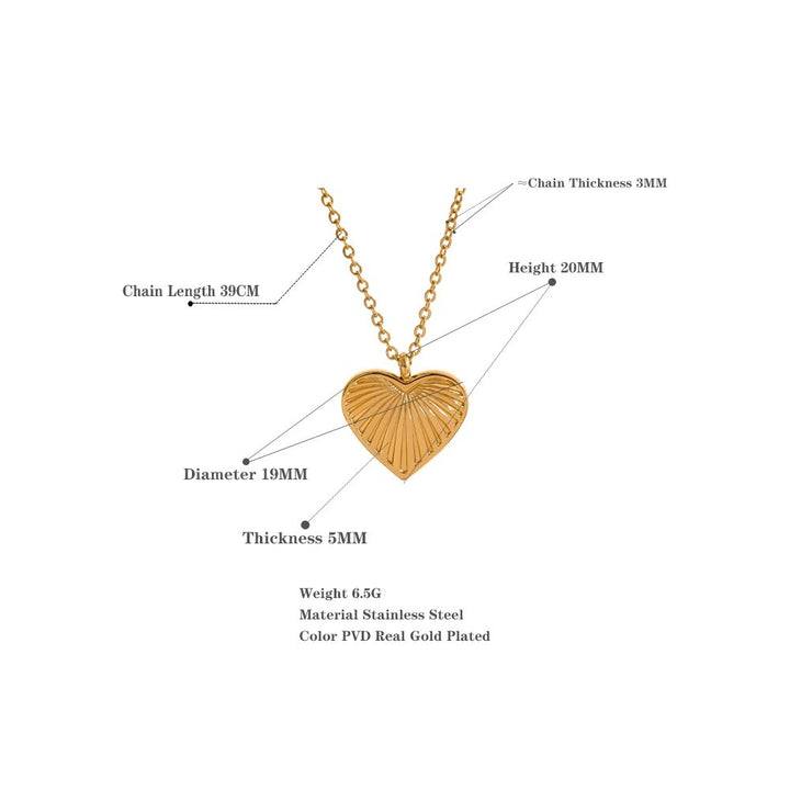 Silver Ridge Heart Necklace
